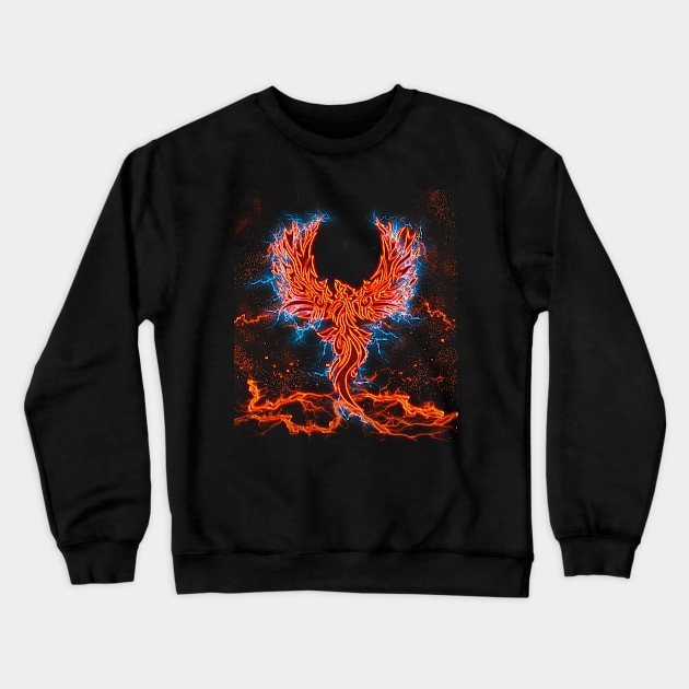 Fenix Lightning Wings Crewneck Sweatshirt by Korvus78